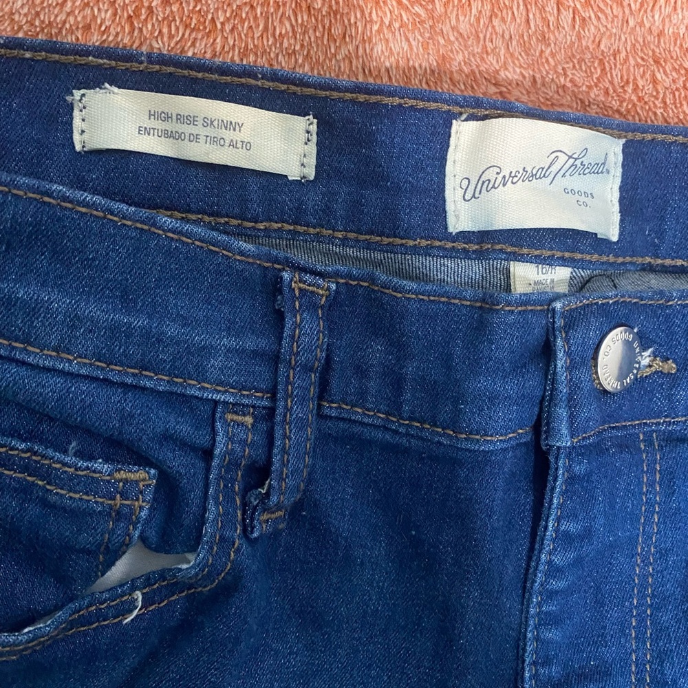 Navy blue jeans